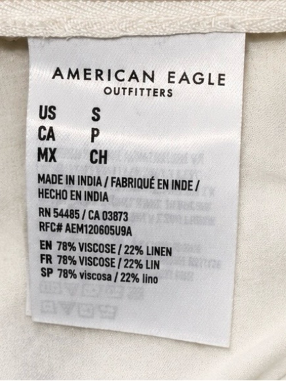 American Eagle Floral Mini Skirt Size Small Cottagecore Coquette Linen Blend - Picture 3 of 4